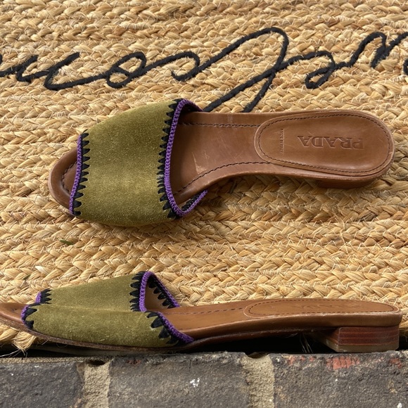 Prada Green Sandals - Picture 4 of 9